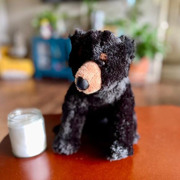 Aurora Black Bear Lovey 12" Plush Sitting Stuffed Animal 2016 - Picture 6 of 6